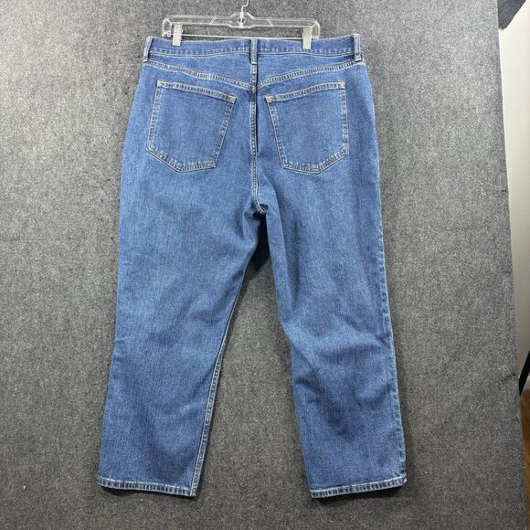 Abercrombie & Fitch The Ankle Straight Jeans Women’s 34 18S Blue Curve Love - Picture 5 of 10